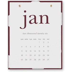 image:imagekate spade new york Small Desk Calendar 2026 Monthly Desktop Calendar Dated January 2026  December 2026 Acrylic Stand 375 x 475 Julie Dot