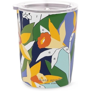 image:imagekate spade new york Small Insulated Stainless Steel Tumbler 12 Ounce Double Wall Travel Coffee Cup with Lid Paint by Numbers