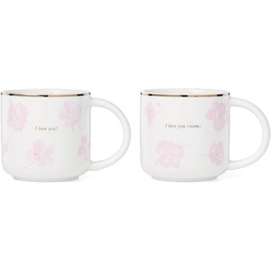 image:imagekate spade new york Spring Pansies Glass Petite Rose BowlMug Set