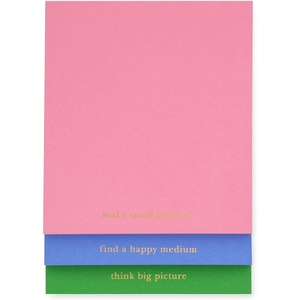image:imagekate spade new york Stacked Notepad Assorted Sizes Includes 3 Cute Notepads with 75 Sheets Each Colorful Pads of Paper for Desk Notes Dream in ColorAdventure Stripe