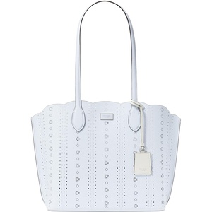 image:imagekate spade new york Suite Crossgrain Leather Large Open Tote BagPointelle Taro Milk