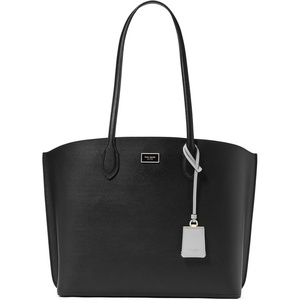 image:imagekate spade new york Suite Crossgrain Leather Large Work Tote BagBlack
