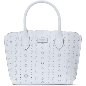 image:imagekate spade new york Suite Crossgrain Leather Small Crossbody Tote BagPointelle Taro Milk