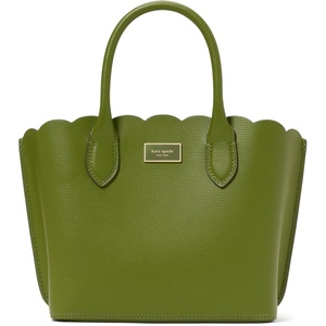 image:imagekate spade new york Suite Crossgrain Leather Small Crossbody Tote BagScalloped Jungle Vine