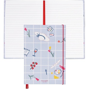 image:imagekate spade new york Take Note XL Notebook Journal Vegan Leather Hardcover Journal Diary Includes 168 Lined Pages 11 x 7 Writing Pad MagazinePark Picnic