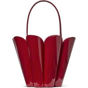 image:imagekate spade new york The Spade Fine Grain Leather Bucket BagPatent Dark Scarlet