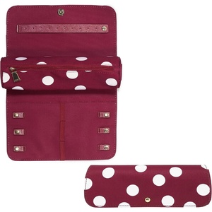 image:imagekate spade new york Travel Jewelry Case Organizer Fabric Jewelry Box for Women Cute Jewelry Organizer Holds Necklaces Rings Bracelets Small Jewelry Roll Safari FloralJulie Dot