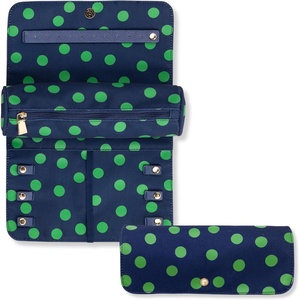 image:imagekate spade new york Travel Jewelry Case Organizer Fabric Jewelry Box for Women Cute Jewelry Organizer Holds Necklaces Rings Bracelets Small Jewelry Roll Safari FloralSonnet Dot