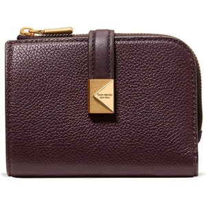 image:imagekate spade new york Tribeca Pebbled Leather Small Compact WalletBlackberry Jam