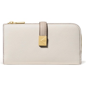 image:imagekate spade new york Tribeca Pebbled Leather Zip Slim WalletColorblocked Cashew Milk Multi