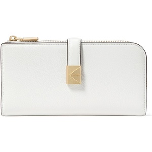 image:imagekate spade new york Tribeca Pebbled Leather Zip Slim WalletTrue White