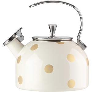 image:imagekate spade new york Vintage Cherry Dot Tea Kettle 25quart 875Gold Deco