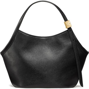 image:imagekate spade new york Womens Deco Fine Grain Leather Small Tulip ToteBlack