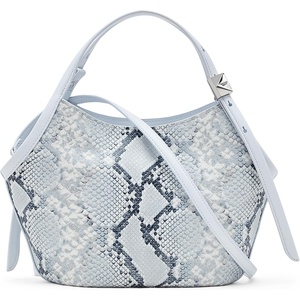 image:imagekate spade new york Womens Deco Fine Grain Leather Small Tulip ToteSnake Embossed Pale Sapphirine