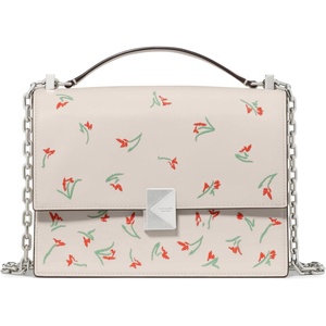 image:imagekate spade new york Womens Deco Leather Flap Chain CrossbodyCream Multi Vibrant Buds