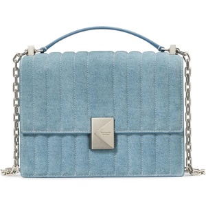 image:imagekate spade new york Womens Deco Leather Flap Chain CrossbodyDenim Blue Multi