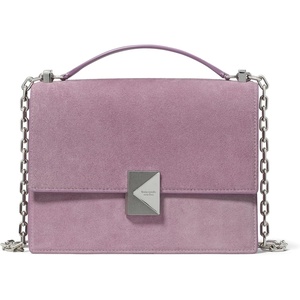 image:imagekate spade new york Womens Deco Leather Flap Chain CrossbodyMarket Purple Suede
