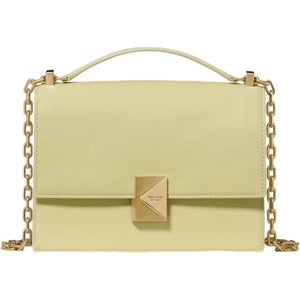 image:imagekate spade new york Womens Deco Leather Flap Chain CrossbodyPale Citron