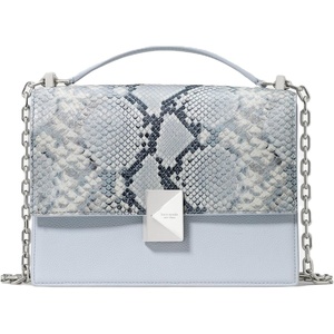 image:imagekate spade new york Womens Deco Leather Flap Chain CrossbodySnake Embossed Pale Sapphirine Multi
