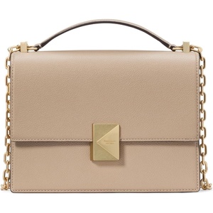 image:imagekate spade new york Womens Deco Leather Flap Chain CrossbodyTimeless Taupe