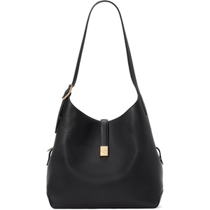 image:imagekate spade new york Womens Deco Pebbled Leather Large Shoulder BagBlack