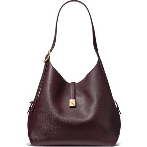 image:imagekate spade new york Womens Deco Pebbled Leather Large Shoulder BagBlackberry Jam