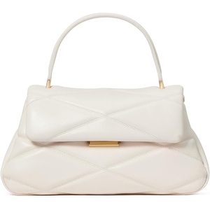 image:imagekate spade new york Womens Grace Fine Leather Small Top Handle BagQuilted Cream