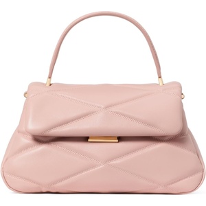 image:imagekate spade new york Womens Grace Fine Leather Small Top Handle BagQuilted Rose Smoke