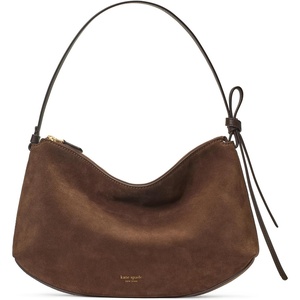 image:imagekate spade new york Womens Loop Pebbled Leather Large Shoulder BagHot Fudge Suede