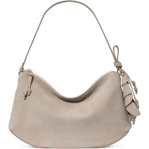 image:imagekate spade new york Womens Loop Pebbled Leather Large Shoulder BagMilk Glass Suede