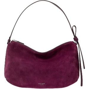 image:imagekate spade new york Womens Loop Pebbled Leather Large Shoulder BagPurple Agate Suede