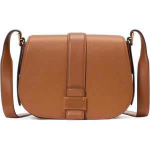 image:imagekate spade new york Womens Nouveau Textured Leather Medium Saddle CrossbodyCavern Clay