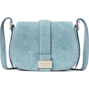 image:imagekate spade new york Womens Nouveau Textured Leather Mini Saddle CrossbodyDenim Blue Multi