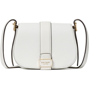 image:imagekate spade new york Womens Nouveau Textured Leather Mini Saddle CrossbodyTrue White