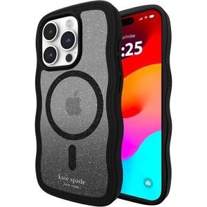 image:imagekate spade new york iPhone 15 Pro Case  Wavy Iridescent  Compatible with MagSafe  Lightweight Designer Case for iPhone 15 Pro with AntiScratch Coating and Wavy Iridescent DesignWavy Nightfall