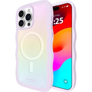 image:imagekate spade new york iPhone 15 Pro Max Case  Multi Floral Black and White  Compatible with MagSafe  Lightweight Designer Case for iPhone 15 Pro Max wAntiScratch Coating amp Multi Floral Black DesignWavy Iridescent