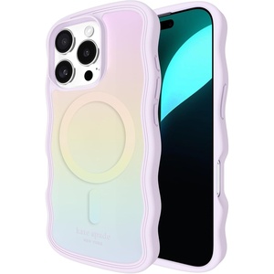 image:imagekate spade new york iPhone 16 Pro Case  Cherry Dot Gems  Compatible with MagSafe  Lightweight Designer Case for iPhone 16 Pro with AntiScratch Coating and Cherry Dot DesignWavy Opal Iridescent