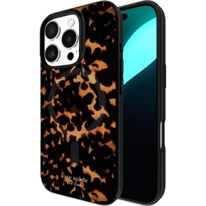 image:imagekate spade new york iPhone 16 Pro Case  Cherry Dot Gems  Compatible with MagSafe  Lightweight Designer Case for iPhone 16 Pro with AntiScratch Coating and Cherry Dot DesignTortoise