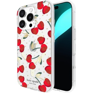 image:imagekate spade new york iPhone 16 Pro Case  Cherry Dot Gems  Compatible with MagSafe  Lightweight Designer Case for iPhone 16 Pro with AntiScratch Coating and Cherry Dot DesignCherry Dot Gems
