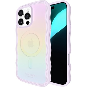image:imagekate spade new york iPhone 16 Pro Max Case  Liquid Glitter Iridescent  Compatible with MagSafe  Lightweight Designer Case for iPhone 16 Pro Max with Liquid Glitter Iridescent DesignWavy Opal Iridescent