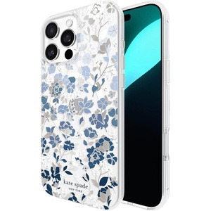 image:imagekate spade new york iPhone 16 Pro Max Case  Liquid Glitter Iridescent  Compatible with MagSafe  Lightweight Designer Case for iPhone 16 Pro Max with Liquid Glitter Iridescent DesignFlowerbed Blue Gems