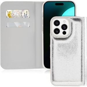 image:imagekate spade new york iPhone 16 Pro Max Case  Liquid Glitter Iridescent  Compatible with MagSafe  Lightweight Designer Case for iPhone 16 Pro Max with Liquid Glitter Iridescent DesignMetallic Silver