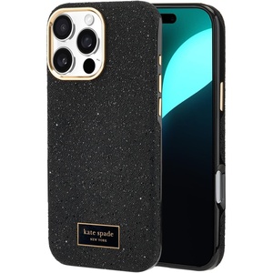 image:imagekate spade new york iPhone 16 Pro Max Case  Liquid Glitter Iridescent  Compatible with MagSafe  Lightweight Designer Case for iPhone 16 Pro Max with Liquid Glitter Iridescent DesignCrystal Pave Nightfall