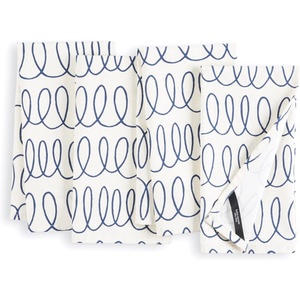 image:imagekate spade new york in The Loop Cloth Napkins 4Pack Set 100 Cotton Machine Washable BlackBeige 20x20CreamNavy Blue