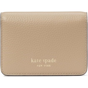 image:imagekate spade new york womens Ava Pebbled Leather Business Card CaseTimeless Taupe