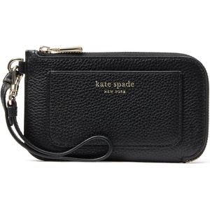 image:imagekate spade new york womens Ava Pebbled Leather Coin Card Case WristletBlack