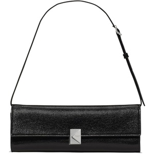 image:imagekate spade new york womens Deco Fine Grain Leather Soft Mini ShoulderGlazed Black