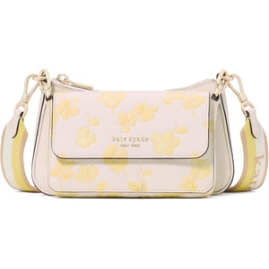 image:imagekate spade new york womens Double Up Colorblocked Pebbled Leather CrossbodyYuzu Jam Multi