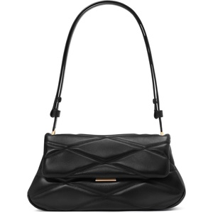 image:imagekate spade new york womens Grace Fine Grain Leather Convertible Shoulder BagQuilted Black