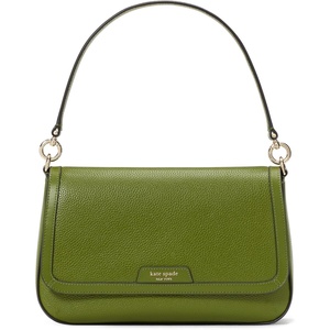 image:imagekate spade new york womens Hudson Pebbled Leather Flap Shoulder BagJungle Vine
